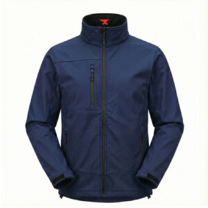 James Forge Soft Shell Jacket Full Zip Light Weight - Blue Navy