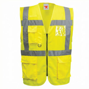 James Forge Hi-Vis Safety Vest Pockets - Green