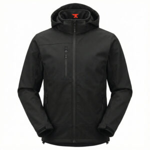 James Forge Soft Shell Jacket with Hood - Black