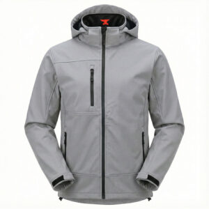 James Forge Soft Shell Jacket with Hood - Light Grey