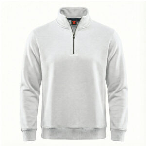 James Forge Half-Zip Sweatshirt - White
